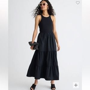 J. Crew Black Maxi Dress